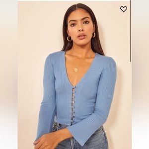 Reformation Gellar Knit Top